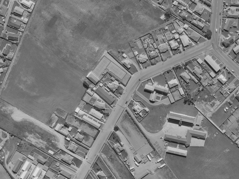 70 Middlepark Road from the air, 1970-1974