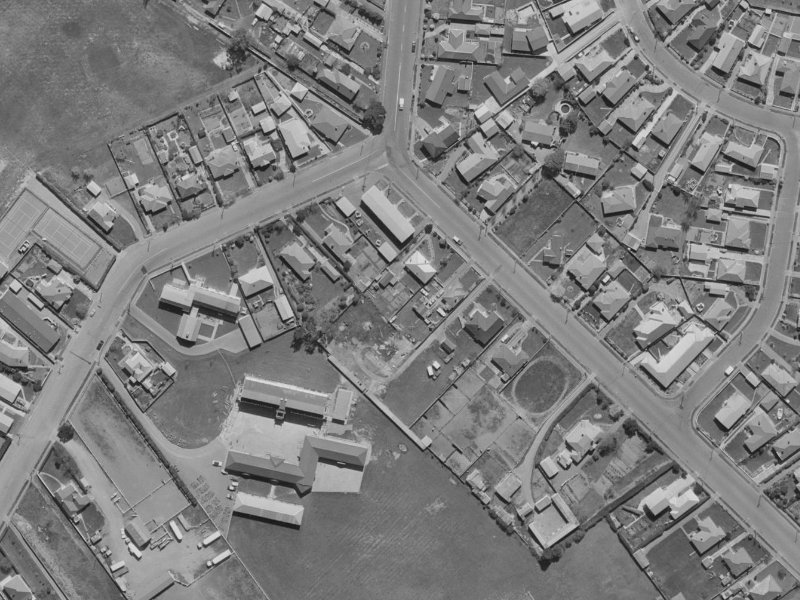 33A Craven Street from the air, 1970-1974