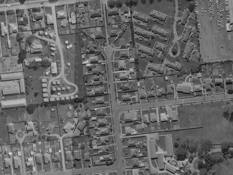 24 Ballantyne Avenue from the air, 1970-1974