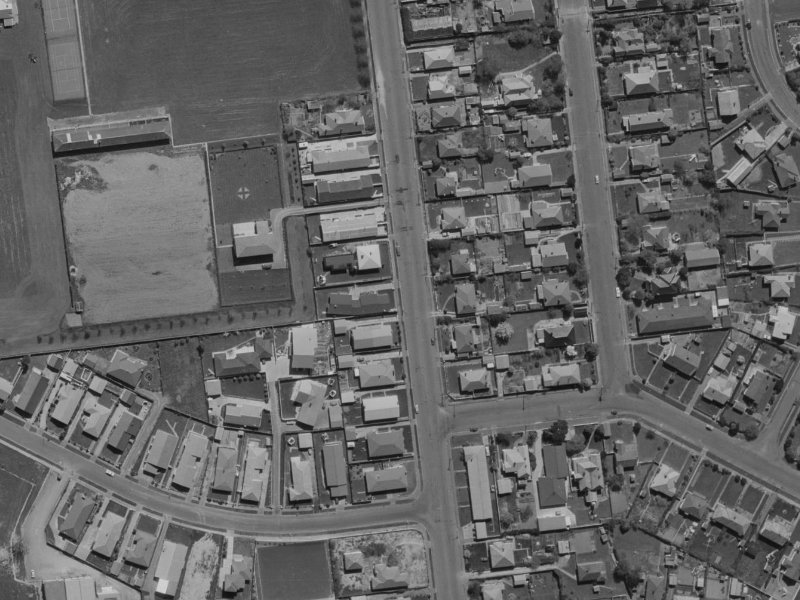 30 Wharenui Road from the air, 1970-1974