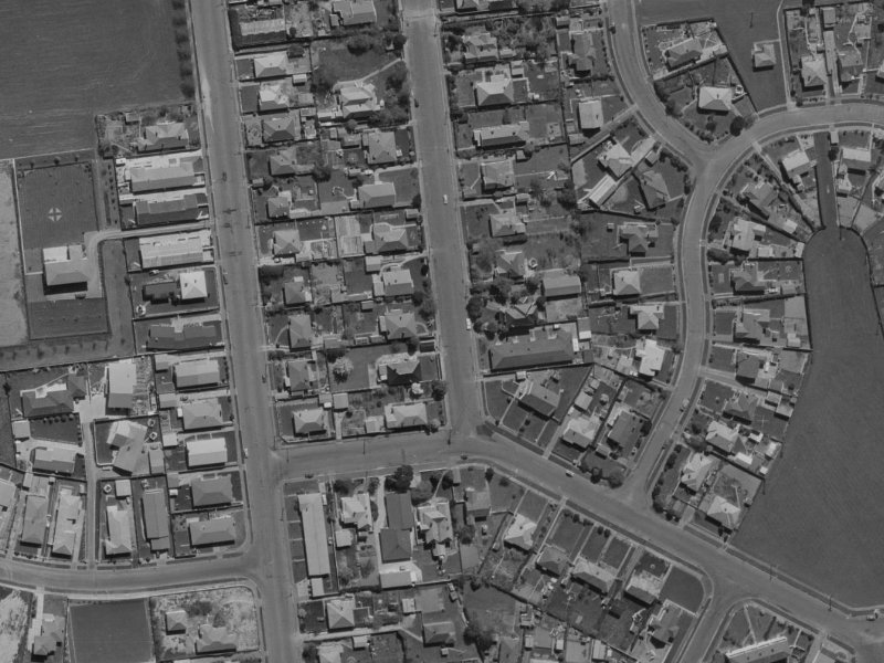 11 Euston Street from the air, 1970-1974
