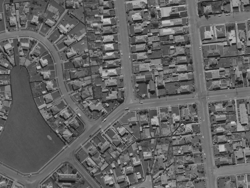 75 Rattray Street from the air, 1970-1974