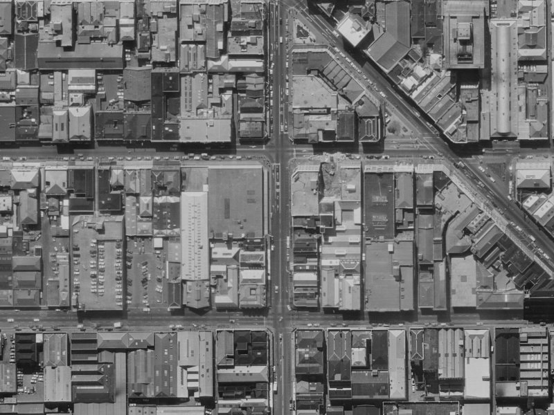 669 Colombo Street from the air, 1970-1974