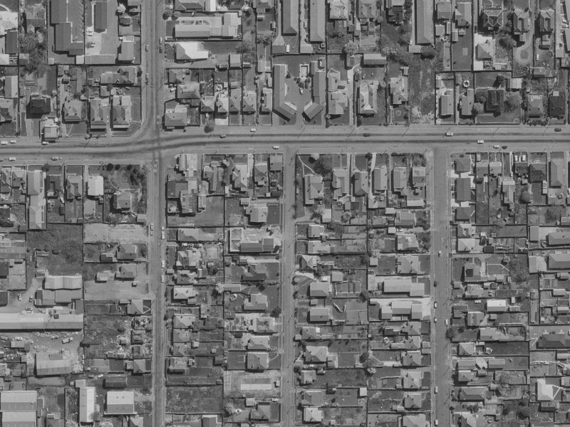 131 Nursery Road from the air, 1970-1974