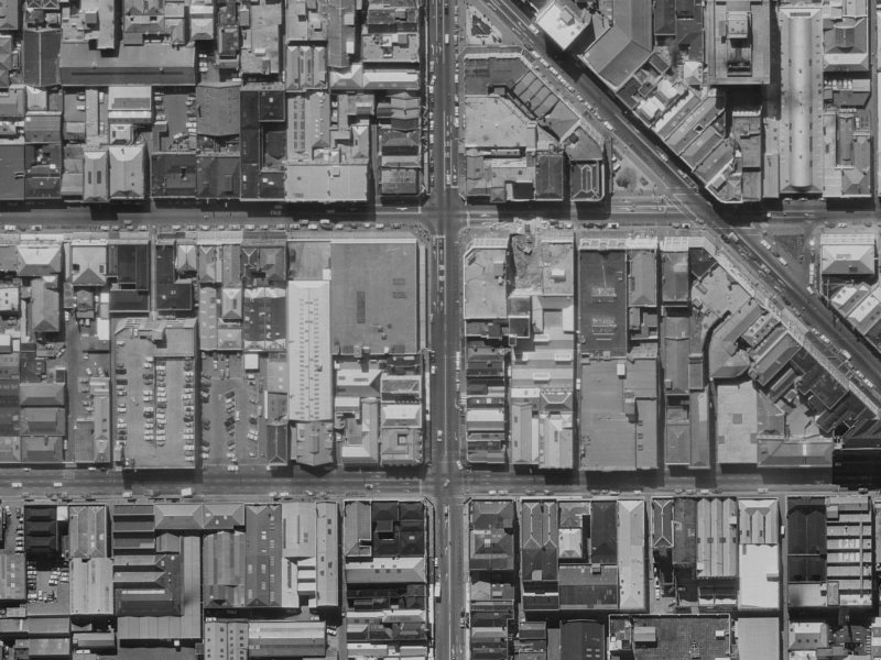 665 Colombo Street from the air, 1970-1974