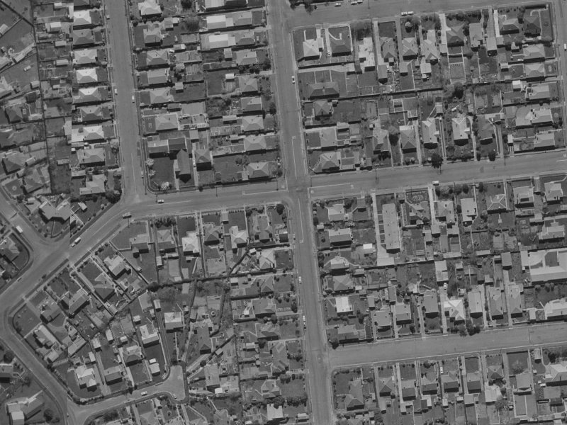 99 Peverel Street from the air, 1970-1974
