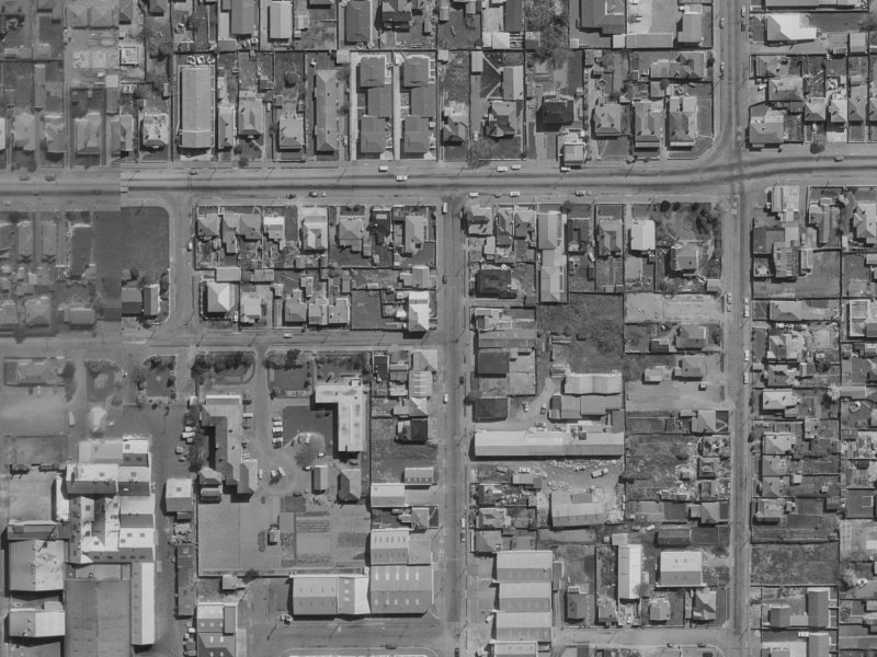 71 Essex Street from the air, 1970-1974