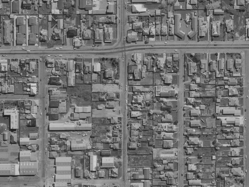 36 Stanmore Road from the air, 1970-1974