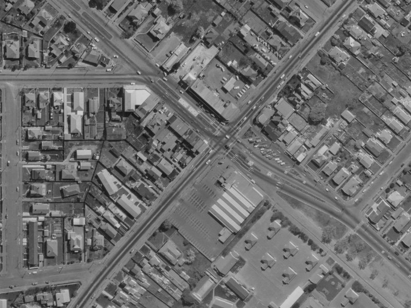 236 Linwood Avenue from the air, 1970-1974