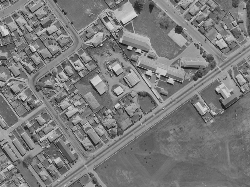 Bowman Place from the air, 1970-1974