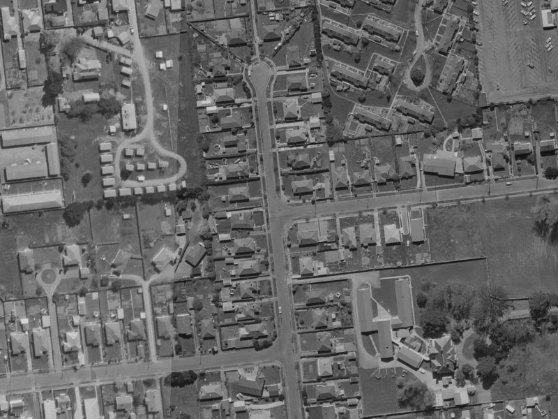 21B Ballantyne Avenue from the air, 1970-1974