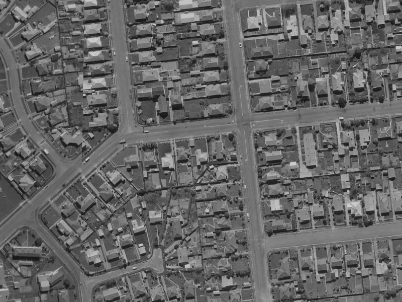 101 Peverel Street from the air, 1970-1974