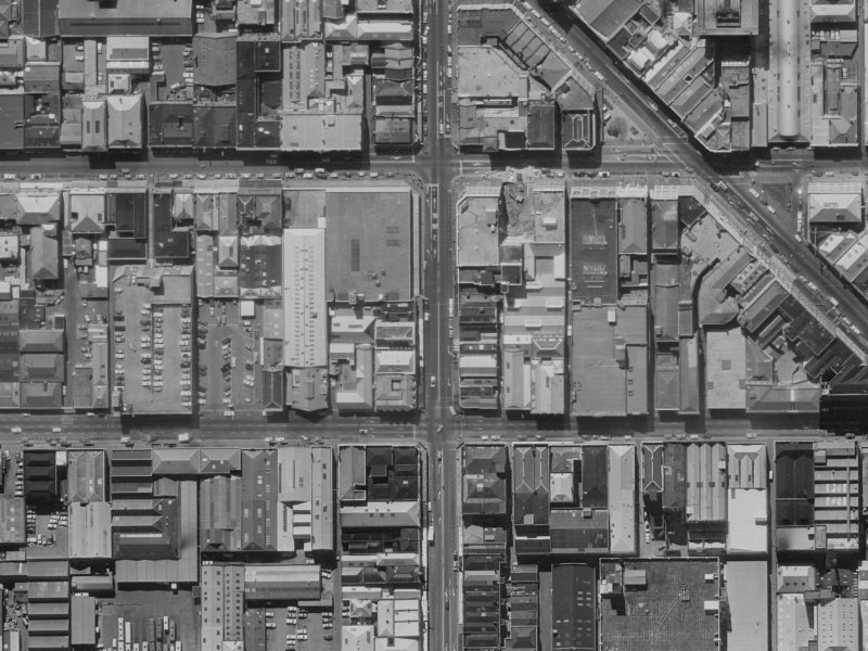 661 Colombo Street from the air, 1970-1974