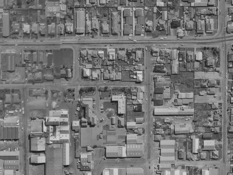 63A Essex Street from the air, 1970-1974