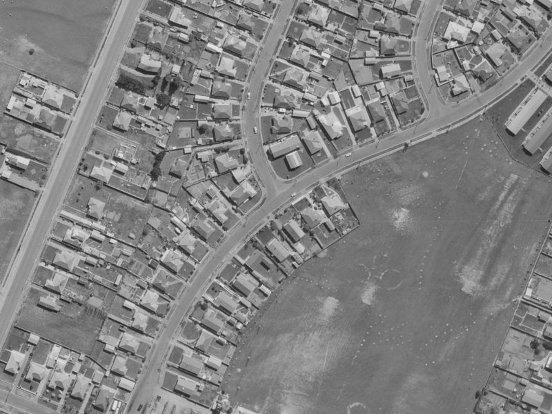 20 Manurere Street from the air, 1970-1974