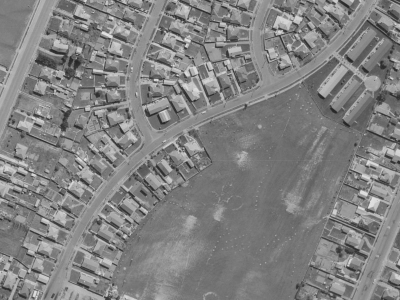24 Manurere Street from the air, 1970-1974