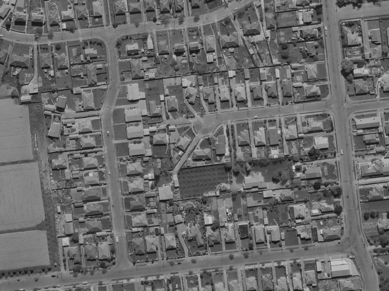 11 Haslett Place from the air, 1970-1974