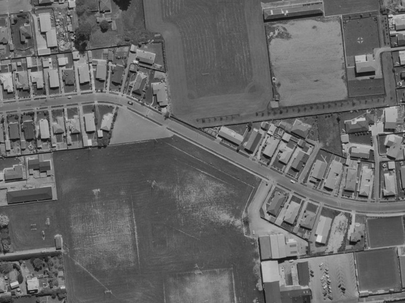 Lochee Road from the air, 1970-1974