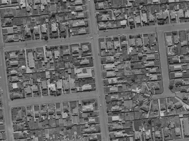 2C George Street from the air, 1970-1974