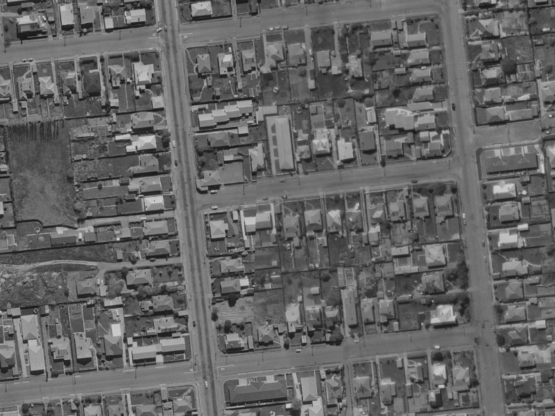 25 Burdale Street from the air, 1970-1974