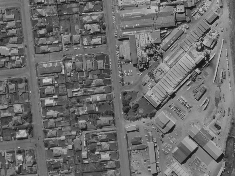 46 Mandeville Street from the air, 1970-1974