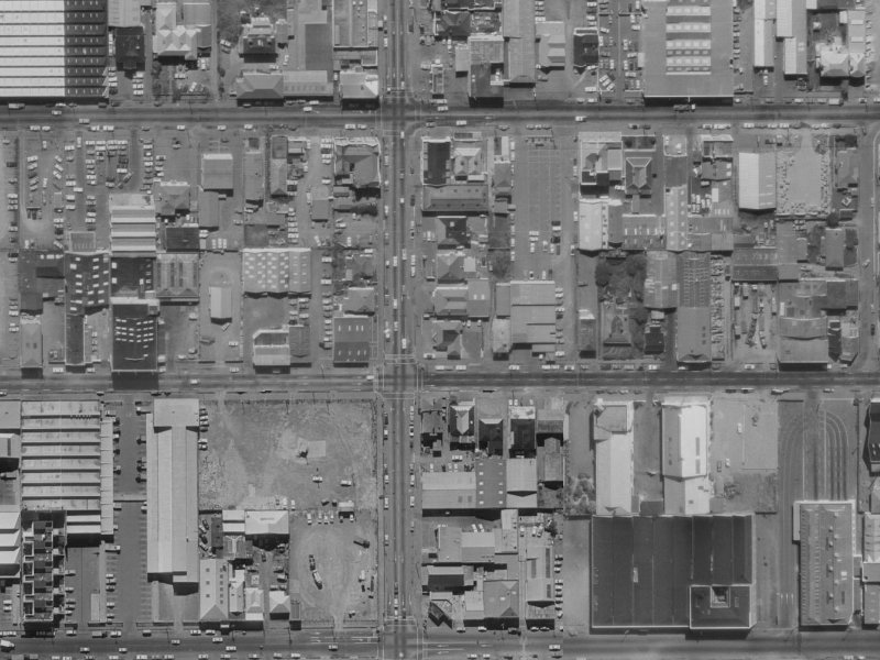 224 Barbadoes Street from the air, 1970-1974