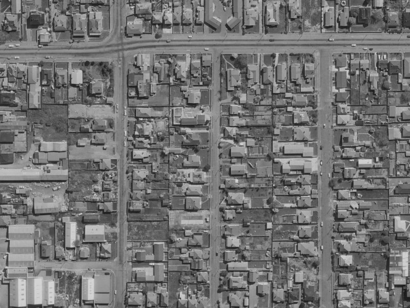 115 Nursery Road from the air, 1970-1974