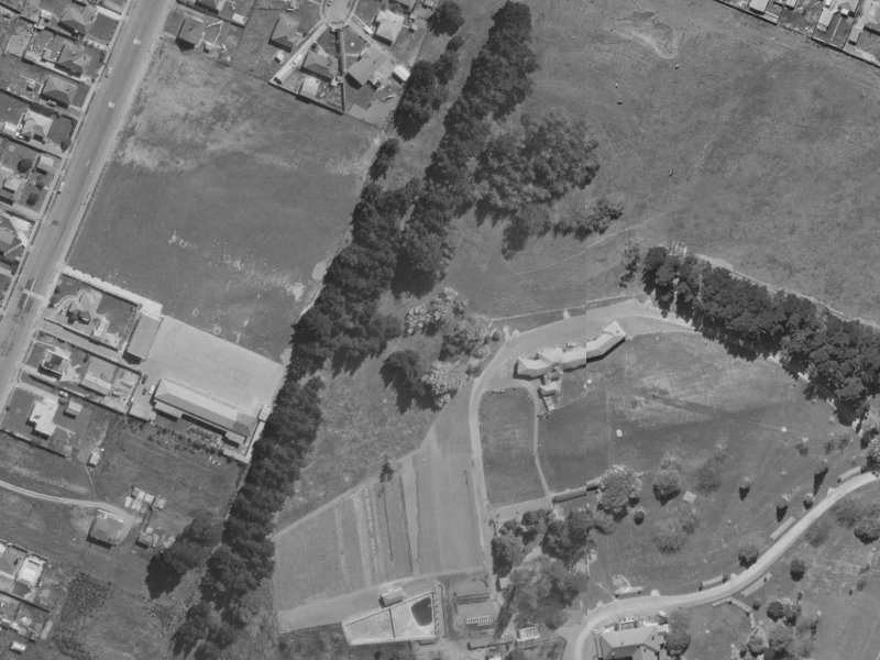 48 Bella Rosa Drive from the air, 1970-1974
