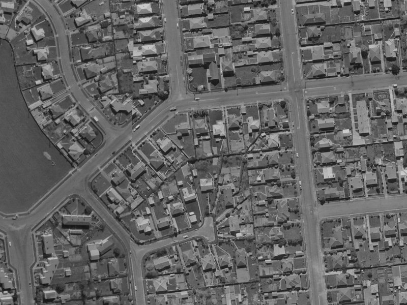 107A Peverel Street from the air, 1970-1974