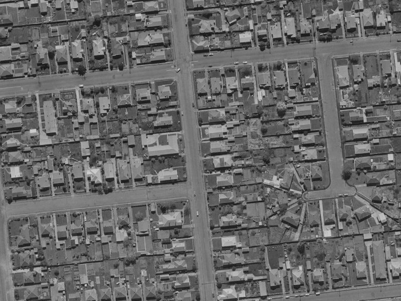66A Matipo Street from the air, 1970-1974