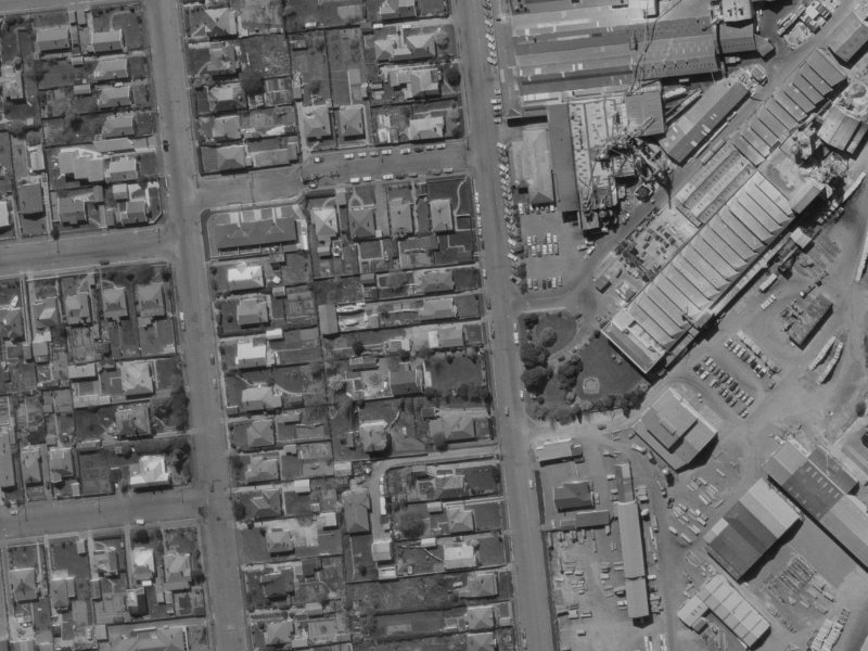 47 Mandeville Street from the air, 1970-1974