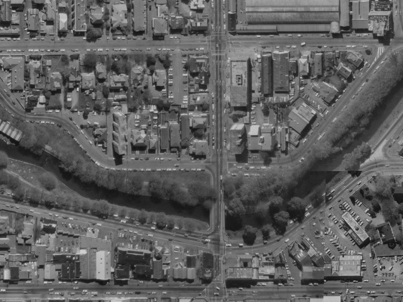 245 Montreal Street from the air, 1970-1974