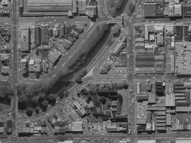 95A Oxford Terrace from the air, 1970-1974