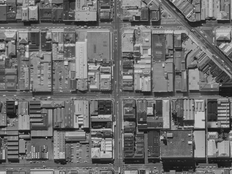 653 Colombo Street from the air, 1970-1974