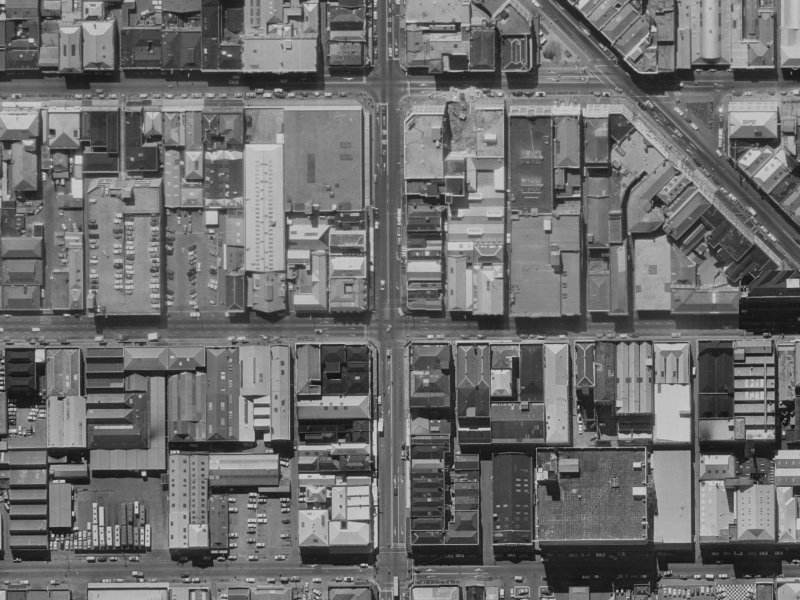 664 Colombo Street from the air, 1970-1974