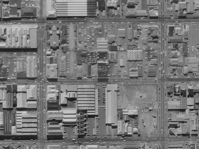 181 Lichfield Street from the air, 1970-1974