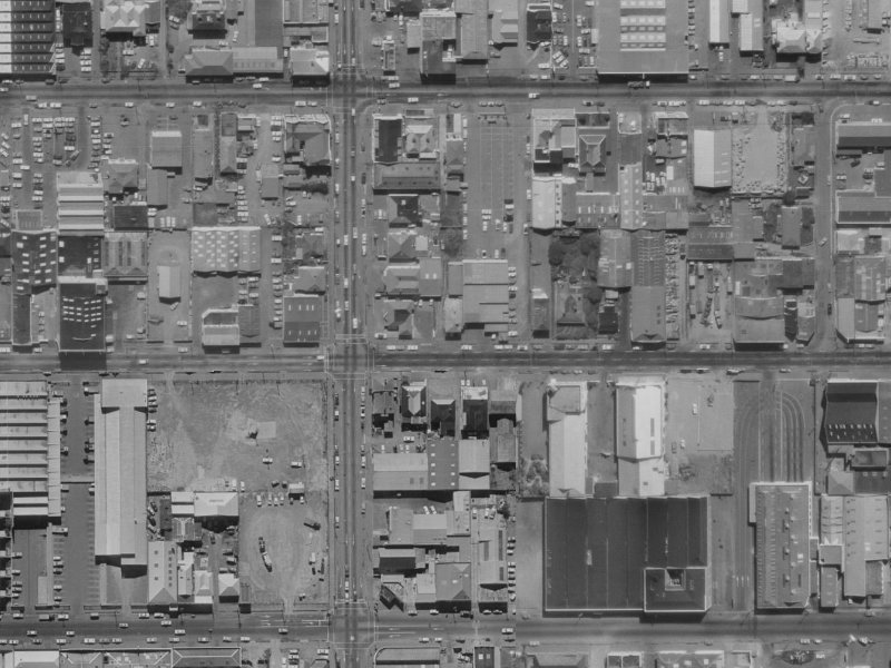 195 Lichfield Street from the air, 1970-1974