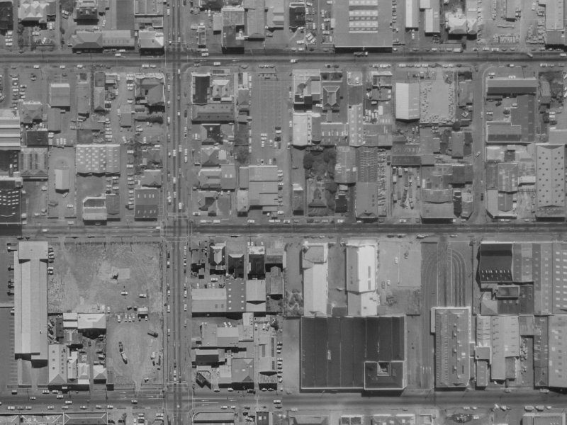 201 Lichfield Street from the air, 1970-1974
