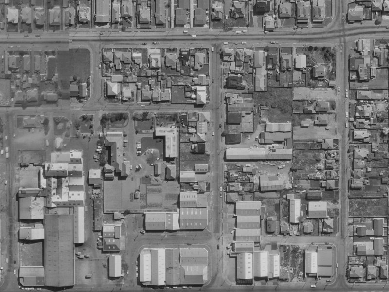 25 Saxon Street from the air, 1970-1974