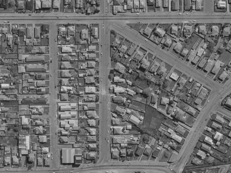 26 England Street from the air, 1970-1974