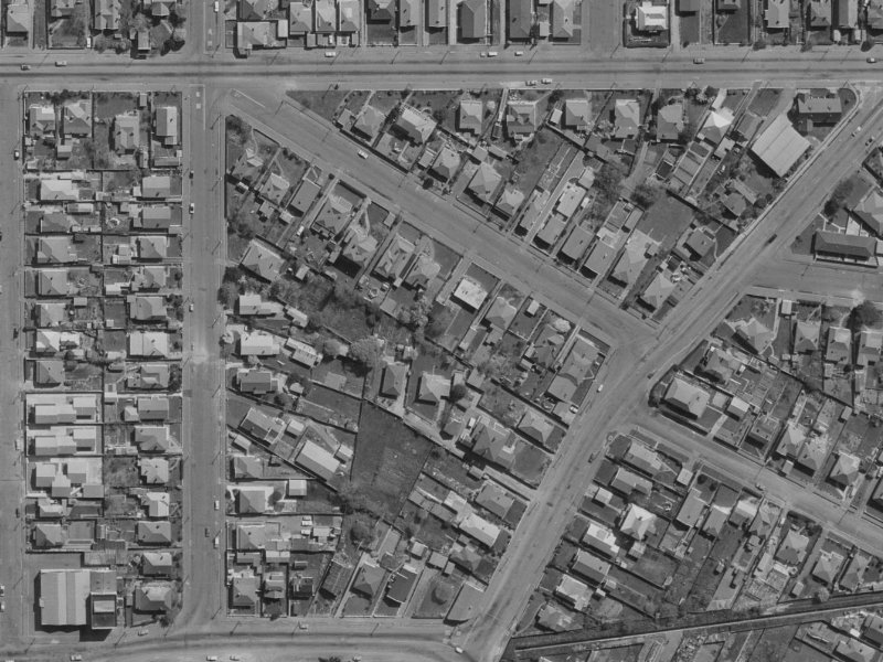 24C Buccleugh Street from the air, 1970-1974