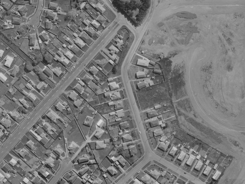 55 McGregors Road from the air, 1970-1974