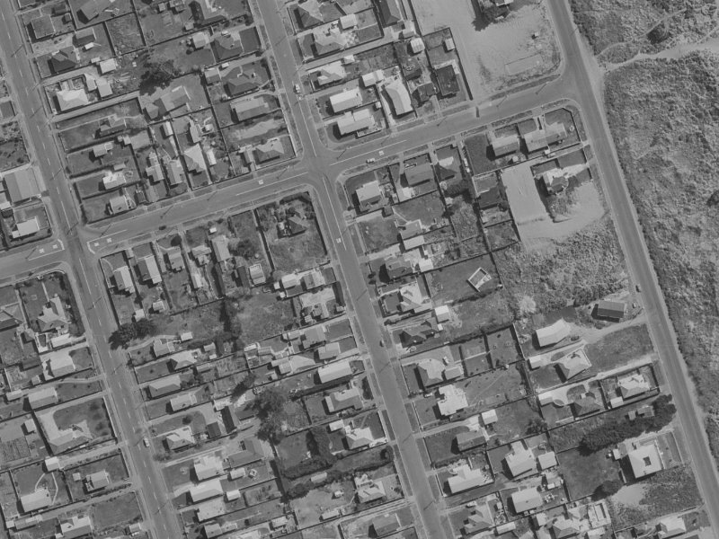 357 Pine Avenue from the air, 1970-1974