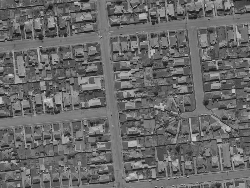64 Matipo Street from the air, 1970-1974