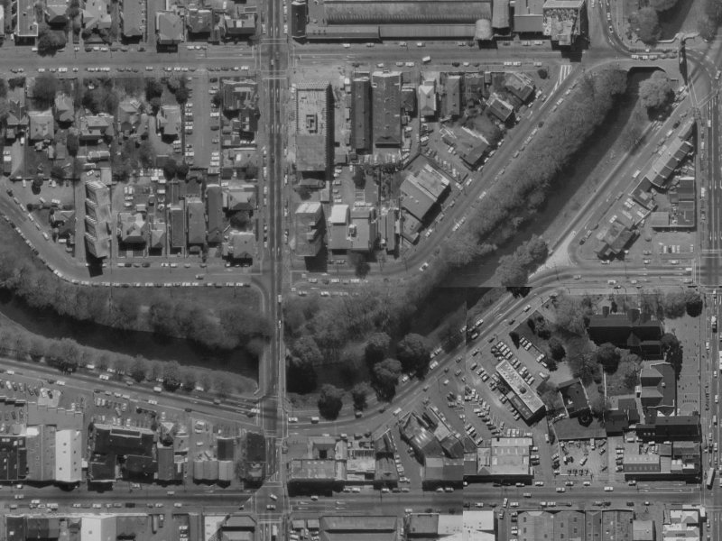 63 Cambridge Terrace from the air, 1970-1974