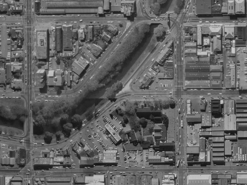 86 Oxford Terrace from the air, 1970-1974