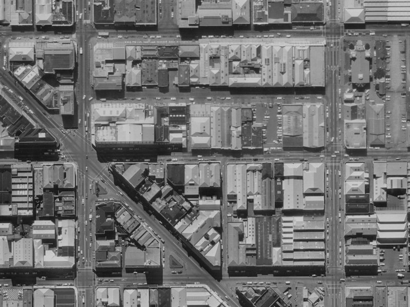 Lichfield Street from the air, 1970-1974