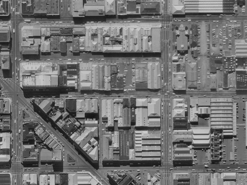 135 Lichfield Street from the air, 1970-1974