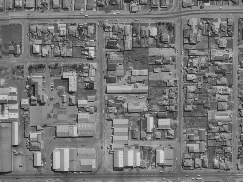 28 Saxon Street from the air, 1970-1974