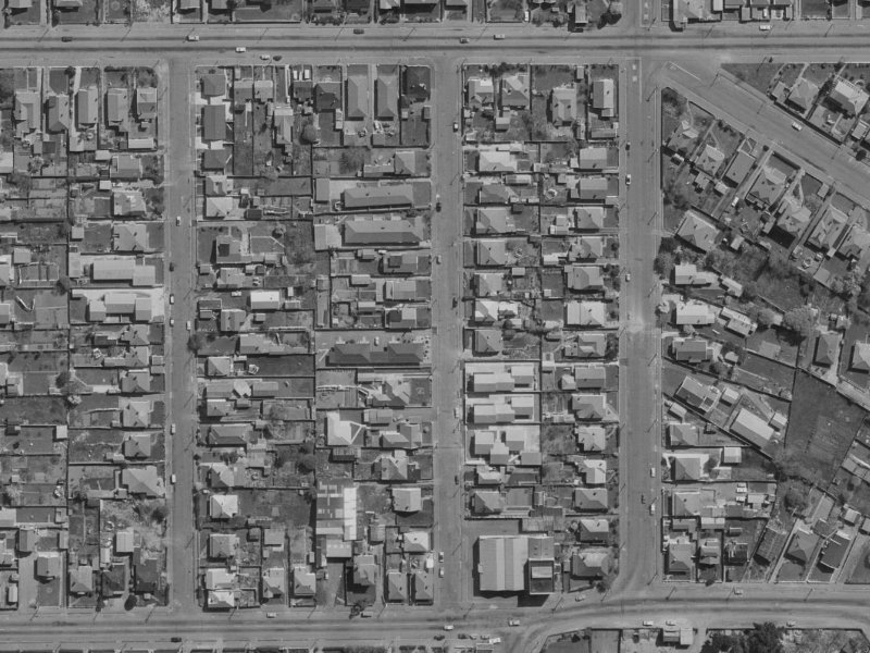 Suffolk Street from the air, 1970-1974